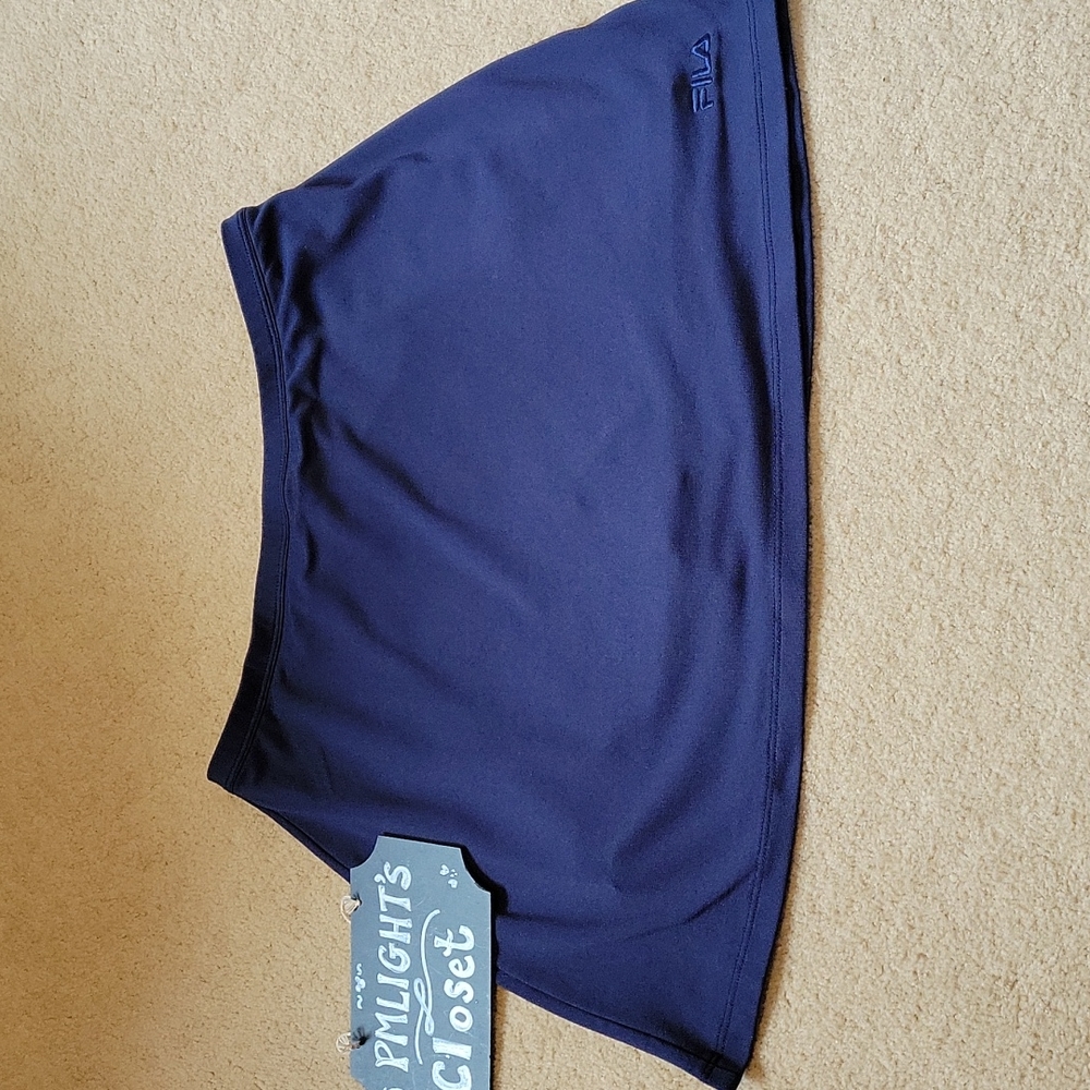 FILA Navy Skort Solid Medium A-Line